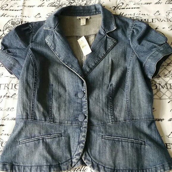 Ann Taylor Jackets & Blazers - ANN TAYLOR LOFT| WOMEN'S DENIM BLAZER SZ: 10